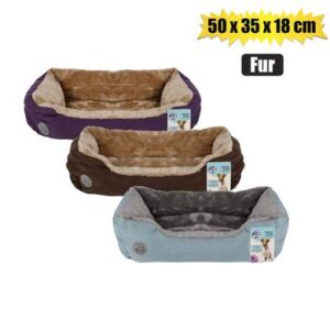 Petmall Pet Bed Rectangle "fur" 50 x 35 x 18cm