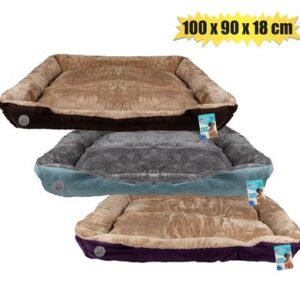 Petmall Pet Bed Rectangle "fur" 100 x 90 x 18cm