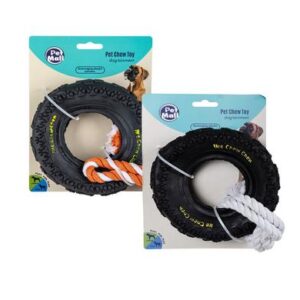 Petmall Pet Dog-chew Tyre Large with Rope