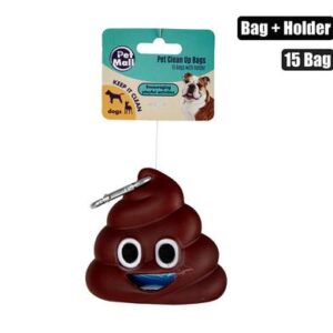 Petmall Pet Dog Clean-up Bags & Holder 15 Bags
