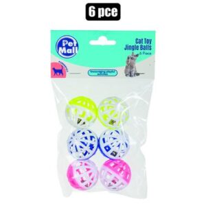 Petmall Pet Play-balls 6-piece Jingle Wavy-line