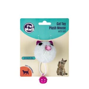 Petmall Pet Cat Toy Plush Mouse with Bell