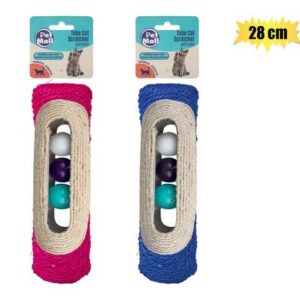 Petmall Pet Cat Scratch Toy Tube with Ball 28cm