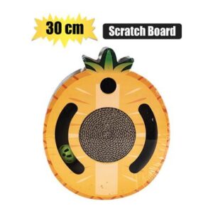 Petmall Pet Cat Scratch Pad C/board & Ball 30cm