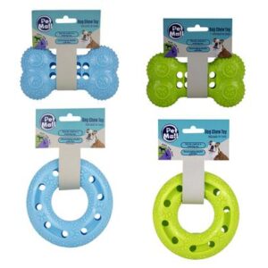 Petmall Pet Dog Toy Bone/ring Tpr for Treats