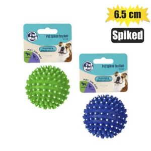Petmall Pet Dog Toy Vinyl Ball Spiked 6.5cm
