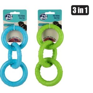 Petmall Pet Toy Puppy Ring 3-in-1