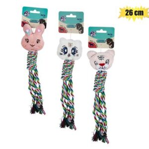 Petmall Pet Puppy Toy Plush and Rope Tassle 26cm
