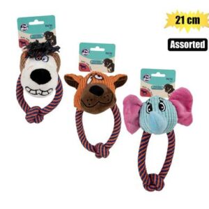Petmall Pet Dog Toy Plush with Rope 21cm