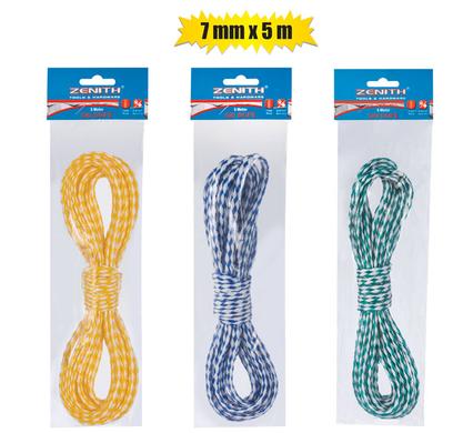 Ski-rope 7mm x 5m-hank 2-color Zenith