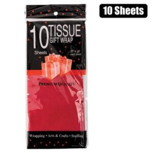 Paper Tissue 50 x 66cm 10xshts Red
