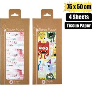 Paper Tissue 75 x 50cm 4shts Kid/animal