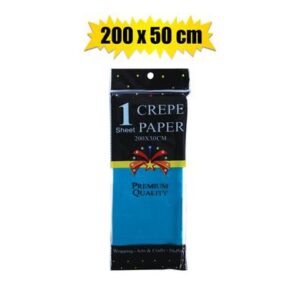 Paper Crepe Sheet Blue 50 x 200cm