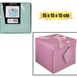 Giftbox Flat Pack 15 x 15 x 15cm Pastel