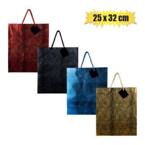 Gift-bag Metallic Paper Large 25 x 32cm Emb
