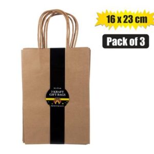 Gift-bag Craft Paper 3 Pack Medium 16 x 23cm