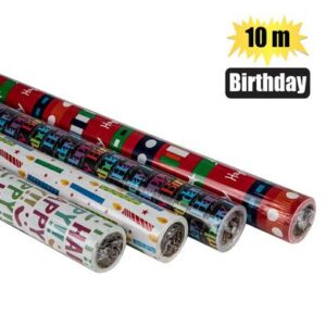 Gift Wrap 700mmx 10m Birthday