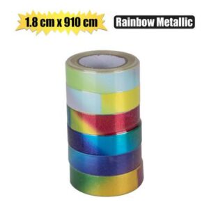 Gift Ribbon Rainbow Metallic 1.8 x 910cm