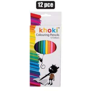 Khoki Pencil Crayons Long 12-piece (Arts & Crafts)