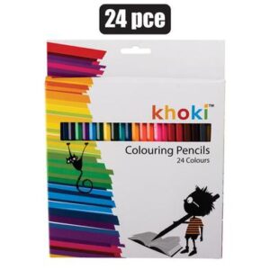 Khoki Pencil Crayons Long 24-piece (Arts & Crafts)
