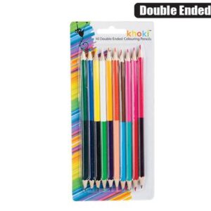 Khoki Pencil Double Ended Coloured Packed 10