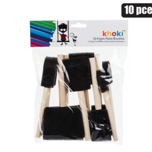 Khoki Paint Brushes Sponge-tip 10-piece (Arts & Crafts)