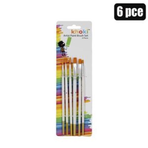 Khoki Paint Brushes Artist 6-piece Prof (Arts & Crafts)