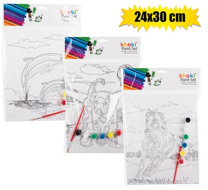 Khoki Learn-to-paint Set 24 x 30cm (Arts & Crafts)