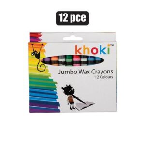 Khoki Crayons Wax Jumbo 12-piece (Arts & Crafts)
