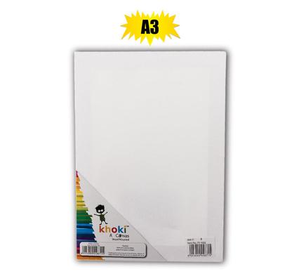 Khoki Paint Canvas A3 Wood Mounted (Arts & Crafts)