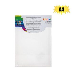 Khoki Paint Canvas A4 Wood Mounted (Arts & Crafts)