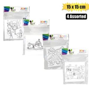 Khoki Canvas Printed 15 x 15cm (Arts & Crafts)
