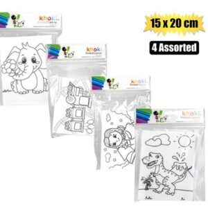 Khoki Canvas Printed 15 x 20cm (Arts & Crafts)