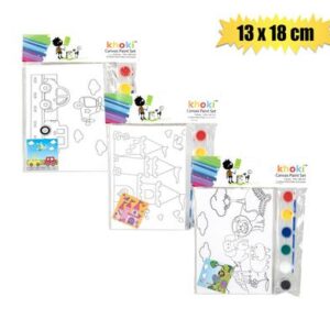 Khoki Paint Canvas Printed 13 x 18cm (Arts & Crafts)