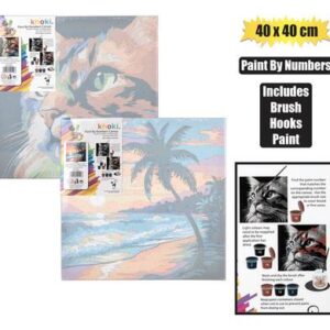 Khoki Paint-by-number Canvas 40 x 40cm (Arts & Crafts)