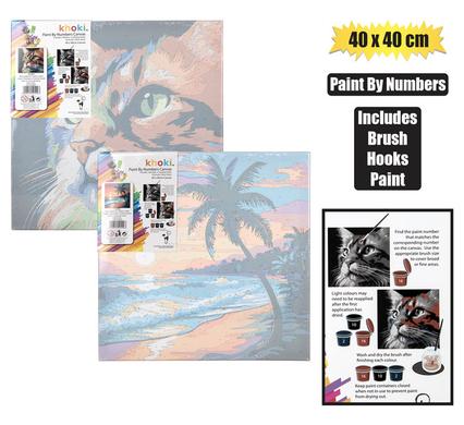 Khoki Paint-by-number Canvas 40 x 40cm (Arts & Crafts)