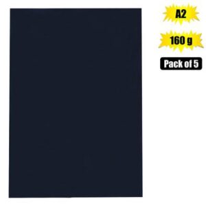 Butterfly Board a2 160g Sheet Black 5pk (Arts & Crafts)