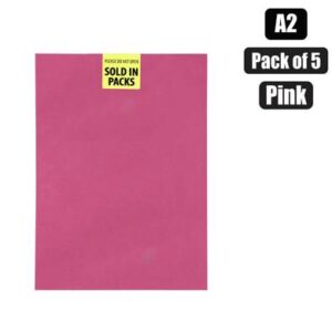 Butterfly Board a2 160g Sheet Pink 5pk (Arts & Crafts)