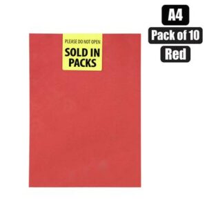 Butterfly Board A4 160g Sheet Red 10pk (Arts & Crafts)