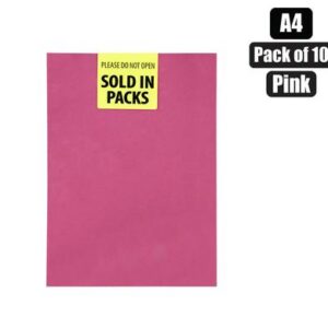 Butterfly Board A4 160g Sheet Pink 10pk (Arts & Crafts)