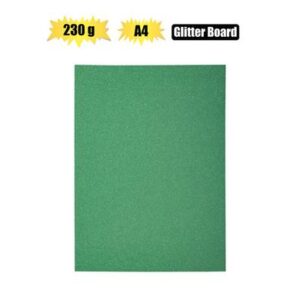 A4 Glitter Board 230gsm Grn L (Arts & Crafts)