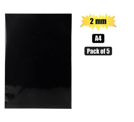 A4 Project Board 2mm Black (Arts & Crafts)