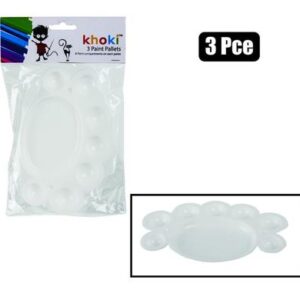 Khoki Paint Palette 3-piece (Arts & Crafts)