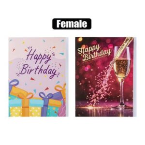 Greeting Card & Envelope Birthday - Female (4)