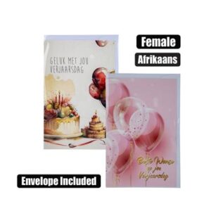 Greeting Card & Envelope Birthday - Female African 2