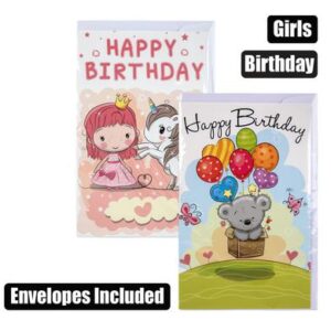 Greeting Card & Envelope Birthday - Girl