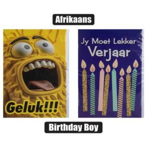 Greeting Card & Envelope Birthday - Boy African
