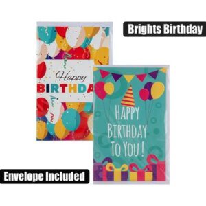 Greeting Card & Envelope Birthday - Brights