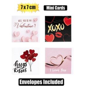 Card & Env Mini Valentines 7 x 7cm