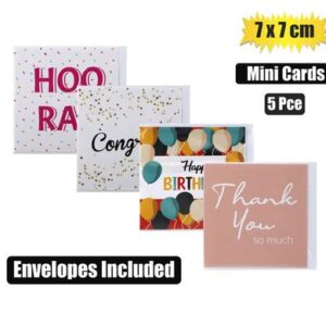 Card & Env Mini 5 Pack Designs – Assorted